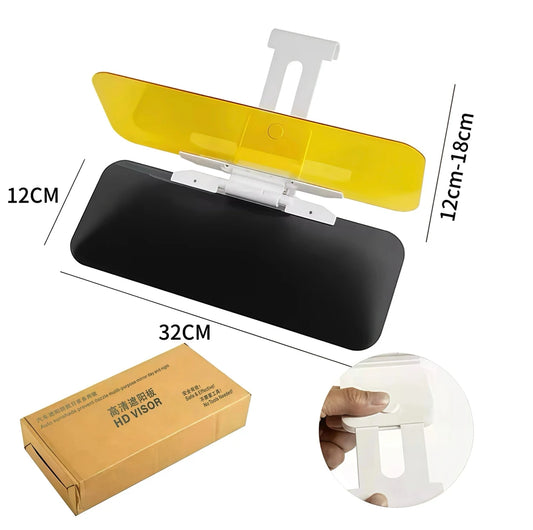 Transform Your Driving Experience with Our Adjustable Two-In-One Polarized Sun Visor – Perfect for Day and Night Protection!